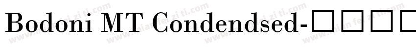 Bodoni MT Condendsed字体转换